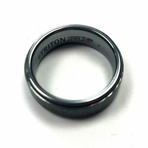 Triton Mens 9.25 TC 850 Wedding Band Ring Sleek Modern No Stones Groom Husband - Picture 4 of 5